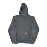 Carhartt Hoodie - Large Gray Cotton Blend