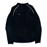 Nike 1/4 Zip - Small Black Polyester