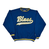 Blues Hockey Starter Graphic Sweatshirt - XL Yellow Polyester Blend