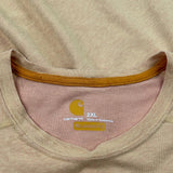 Carhartt T-Shirt - 2XL Beige Cotton