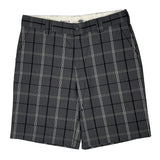 Dickies Checked Shorts - 40W 11L Grey Cotton Blend