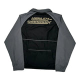 An American Legend Harley Davidson Windbreaker - Large Black Polyester