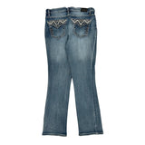 Earl Jeans Studded Jeans - 30W UK 8 Light Wash Cotton Blend