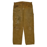 Dickies Carpenter Trousers - 34W 31L Brown Cotton