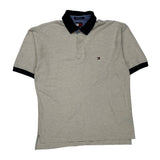 Tommy Hilfiger Polo Shirt - Large Navy Cotton