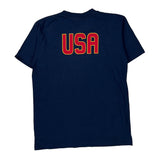 USA Soccer Nike Graphic T-Shirt - Large Blue Cotton