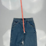 Lee Wide Leg Carpenter Jeans - 30W 30L Blue Cotton