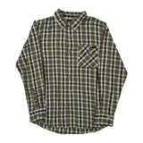 Oakley Checked Flannel Shirt - Medium Black Cotton