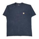 Carhartt Tall T-Shirt - XL Blue Cotton