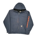 Carhartt Hoodie - XL Blue Cotton Blend