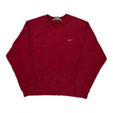 Nike Sweatshirt - Medium Red Cotton