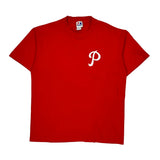 Philadelphia Phillies Majestic Mlb T-Shirt - Large Red Cotton