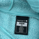 Age 10 Carhartt Spellout Hoodie - Medium Blue Cotton