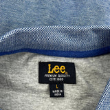 Lee Polo Shirt - Large Blue Cotton