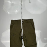 Weatherproof Cargo Pants - 34W 32L Green Cotton
