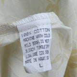 Royal Hawaiian Creations Graphic Hawaiian Shirt - Large Cream Cotton