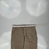 Carhartt Carpenter Trousers - 33W 34L Khaki Cotton