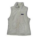 Patagonia Fleece Vest - Medium White Polyester