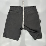 Wrangler Carpenter Shorts - 34W 10L Gray Cotton