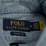 Polo By Ralph Lauren Denim Shirt - Medium Blue Cotton
