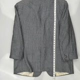 Burberry Pinstripe Blazer - XL Grey Wool