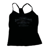 Motorcycles Harley Davidson Graphic Tank Top - Small Black Cotton