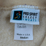 Made In USA 90S Blank Pro Spirit Sweatshirt - Medium Beige Cotton
