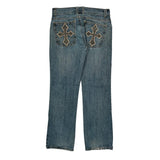 Vision Street Wear Jeans - 32W 31L Blue Cotton