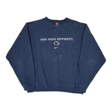 Penn State University Nike College Sweatshirt - Large Navy Cotton