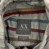Armani Exchange Striped Shirt - Medium Multicoloured Cotton