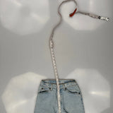 Made In USA Levis Slim Jeans - 23W 28L Light Wash Cotton