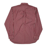 Tommy Hilfiger Striped Shirt - Large Red Cotton