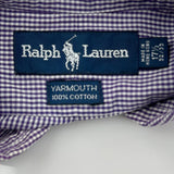 Ralph Lauren Checked Shirt - XL Purple Cotton