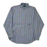 Tommy Hilfiger Striped Shirt - Large Blue Cotton
