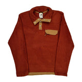The North Face Snap-T Rugby Shirt - Small Red Polyester