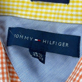 Tommy Hilfiger Checked Shirt - Medium Orange Cotton