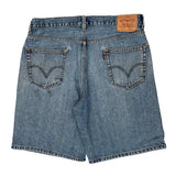 Levis Denim Shorts - 36W 9L Blue Cotton