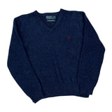 Polo By Ralph Lauren Sweater - Large Blue Wool