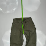 Dickies Carpenter Trousers - 28W 30L Green Cotton