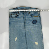 501 Levis Jeans - 32W 28L Light Wash Cotton