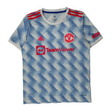 Manchester United Adidas 2021-22 Gringo Away Football Shirt - Medium Blue Polyester