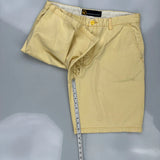 Nautica Chino Shorts - 37W 11L Yellow Cotton