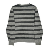 Tommy Hilfiger Striped Jumper - Medium Grey Cotton