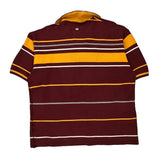 The Banks Ecko Unltd Striped Rugby Shirt - XL Burgundy Cotton