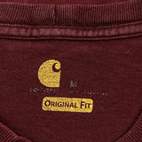Carhartt T-Shirt - Medium Burgundy Cotton