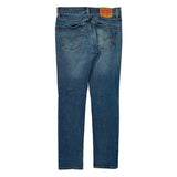 Levis Slim Fit Jeans - 28W 30L Blue Cotton
