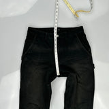 Stussy Double Knee Carpenter Trousers - 30W 28L Black Cotton