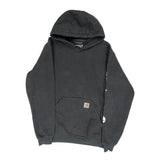 Carhartt Spellout Hoodie - Small Black Cotton