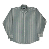 Gant Striped Shirt - XL Green Cotton Blend