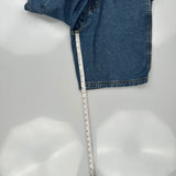 Full Blue Denim Shorts - 36W 10L Blue Cotton